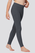 Girls leggings Charcoal side view