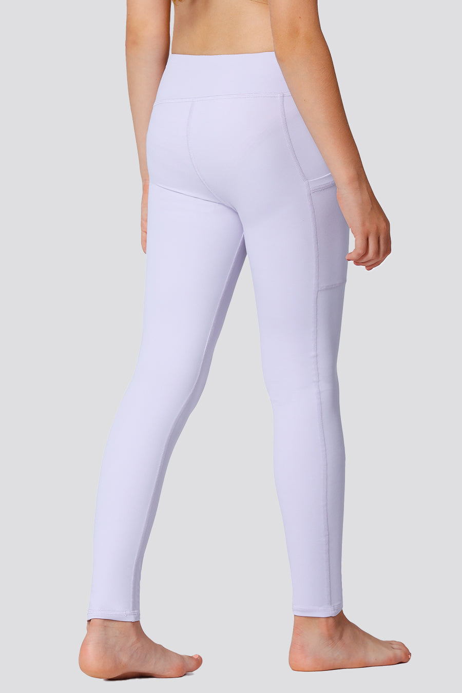 Girls leggings Lavender front view