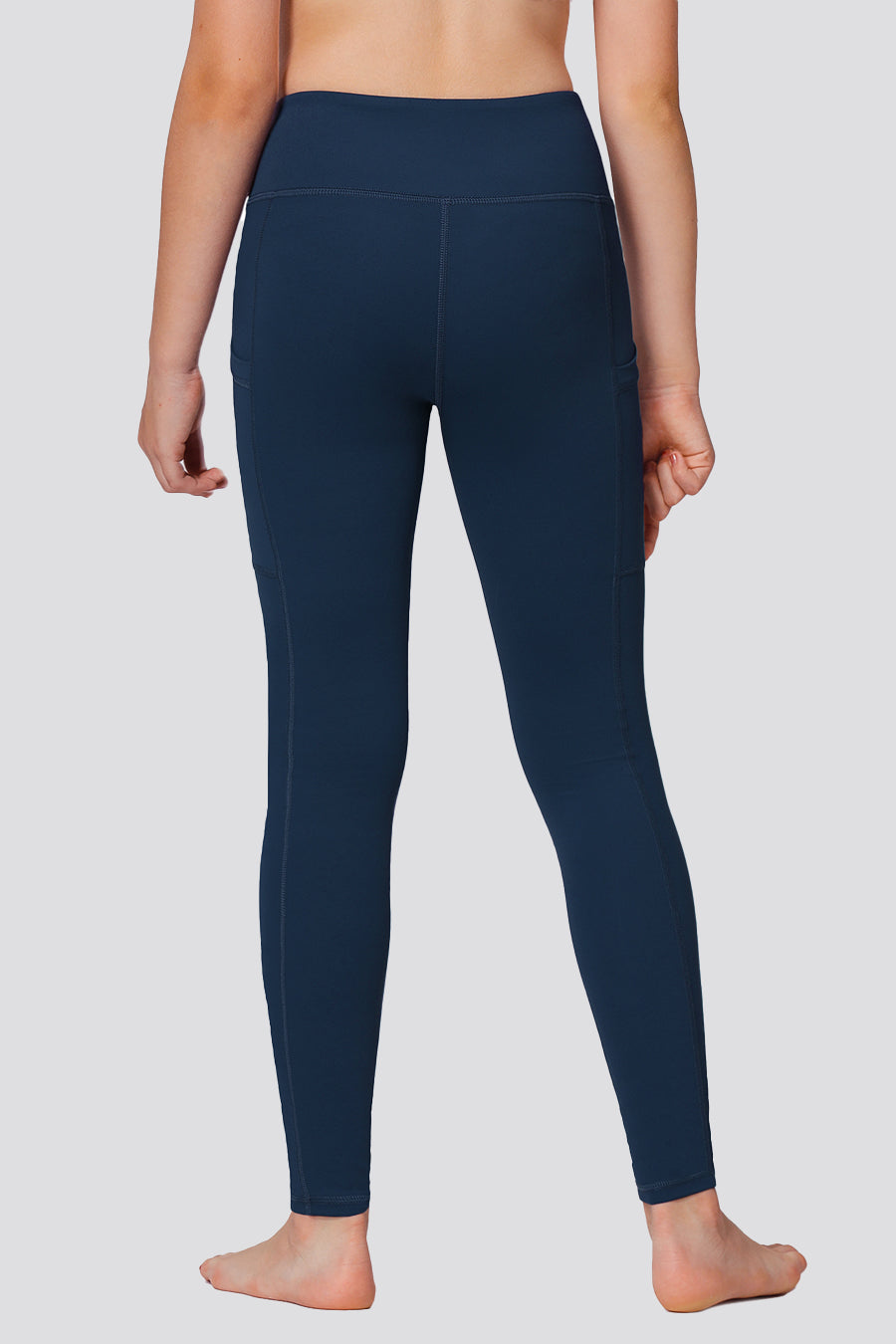 Girls leggings Navy back view