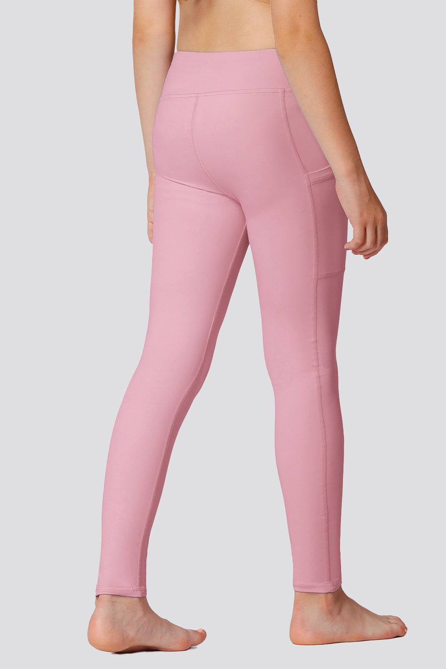 Girls leggings Pink back view