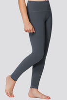 Girls Athletic Pants Charcoal side