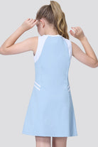 girls golf dress blue back view