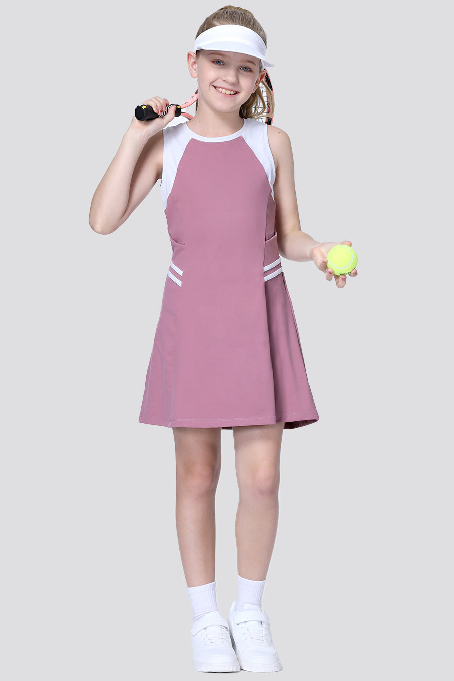 girls golf dress Dusty Rose