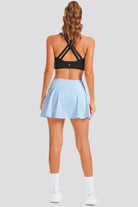 Light Blue tennis dress back view