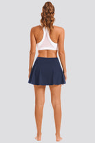 Navy tennis dress back view