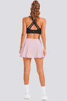 Pink tennis dress back view