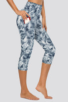 capri leggings Tide Dye White side view