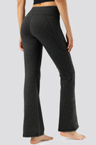 yoga flare pants Charcoal back