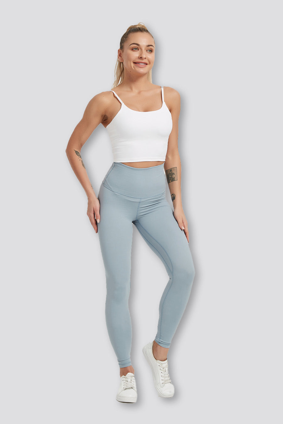 Steel Blue soft yoga pants